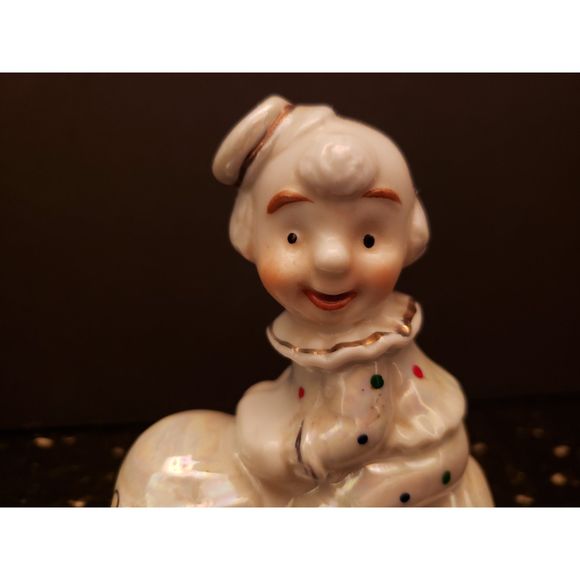 Clown Car Figurine Luster Glaze Vintage Porcelain Ceramic - Picture 7 of 10